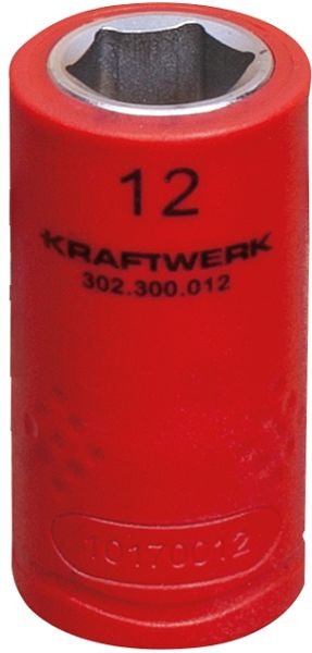 Kraftwerk Douille d'électricien 3/8" 12 mm VDE, 302.300.012