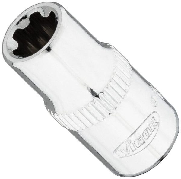 Insert de clé à douille VIGOR T-Plus, carré 6,3 mm (1/4 pouce), profil E+, E8+, V7920-EP8