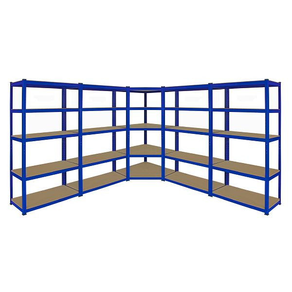Monster Racking 5 x T-Rax étagère de rangement robuste étagère d'atelier de garage industriel 90 cm B, 20006