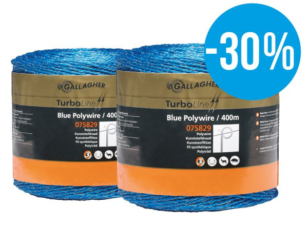 Gallagher Duopack TurboLine toron bleu 2x400m, 079452