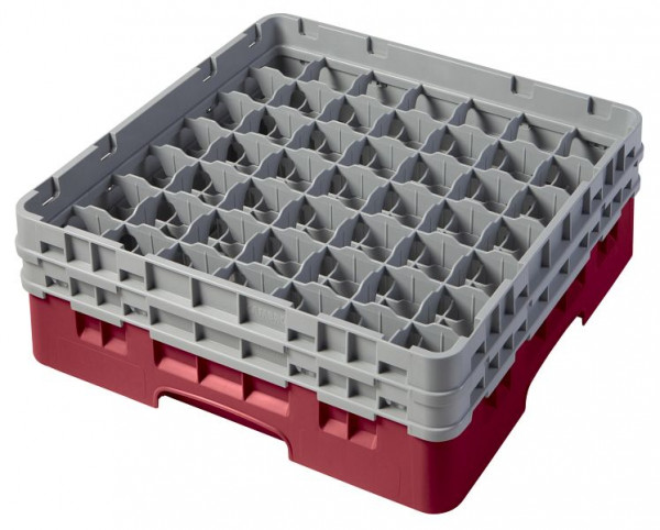 Panier de lavage Cambro 49 compartiments Camrack®, canneberges 13,3 cm, paquet de 4, 49S434416