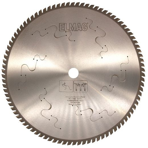 Lame de scie ELMAG Evolution PRO HM, 355x2,2/1,95x25,4 mm, 72 GZ, 78377
