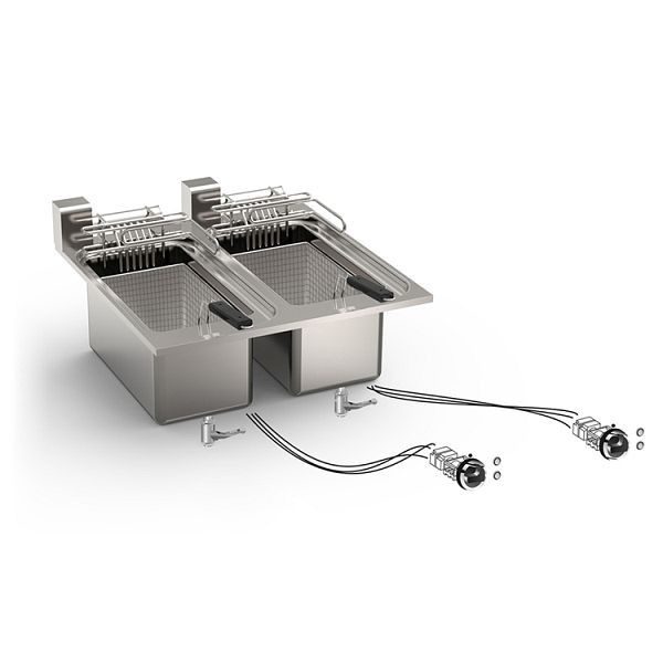 Friteuse encastrable Gastro-Inox 10 + 10 litres 15kW, 60cm, 160.523
