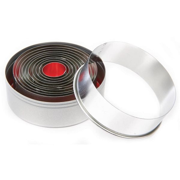 Ensemble d'emporte-pièces Vogue rond lisse, E013