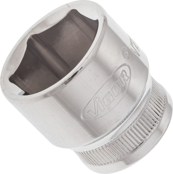 Insert de clé à douille VIGOR, carré creux 10 mm (3/8"), profil à six pans extérieurs, 20 mm, V2264N