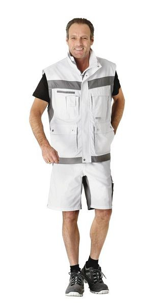 Short Planam Plaline, blanc pur/zinc, taille XS, 2543040