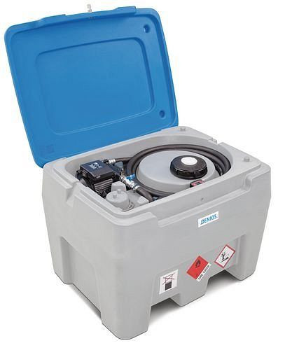 Station-service diesel mobile DENIOS PolyMove PM 250 en PE, pompe, volume de 250 litres