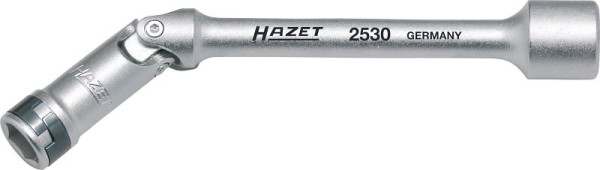 Clé à douille pour bougie de préchauffage Hazet, carré creux 10 mm (3/8 pouce), profil de traction hexagonal externe, 10 mm, 2530