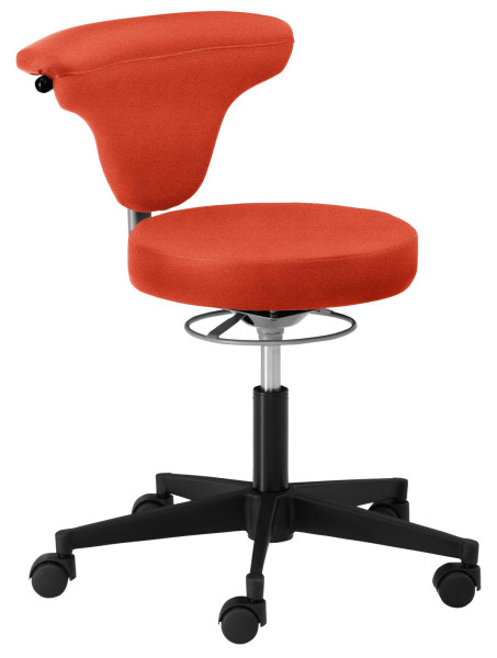 Mayer Sitzmöbel chaise pivotante fonctionnelle myTORRO SIT, avec roulettes pour tapis, orange, 1351_30329