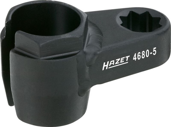 Insert de sonde lambda Hazet, double carré, creux 12,5 mm (1/2 pouce), profil hexagonal externe, 22 mm, 4680-5