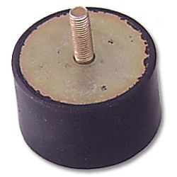 Tampon en caoutchouc ELMAG, Ø 70 x hauteur : 50 mm, AG M 10, 11979