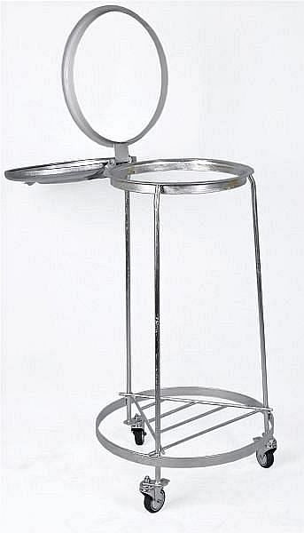 Support pour sacs poubelle Renner, cadre trépied 120 L, mobile, largeur 545 mm x profondeur 545 mm x hauteur 1015 mm, galvanisé à chaud, 8016-10