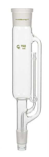 Extracteur Rettberg Soxhlet, 1000 ml, manchon NS 71/51, noyau NS 29/32, verre borosilicaté 3.3, 134667100