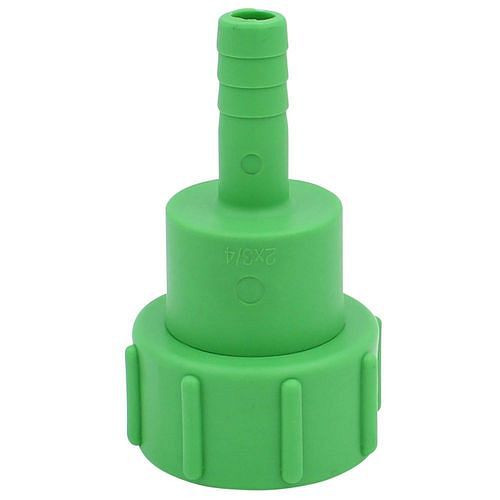 Adaptateur DENIOS IBC, avec embout de tuyau 3/4, avec gros filetage S60x6, avec protection anti-torsion, lot de 3, 311444