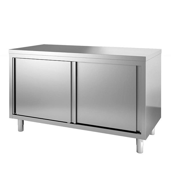 Armoire de travail Vaiotec TOPLINE 600 / 2 portes coulissantes, plan de travail épaisseur 40 mm, 180x60x85 cm, 10375