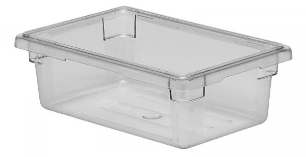 Boîte à aliments Cambro rectangulaire 11,4 litres Camwear® incolore, paquet de 6, 12186CW135