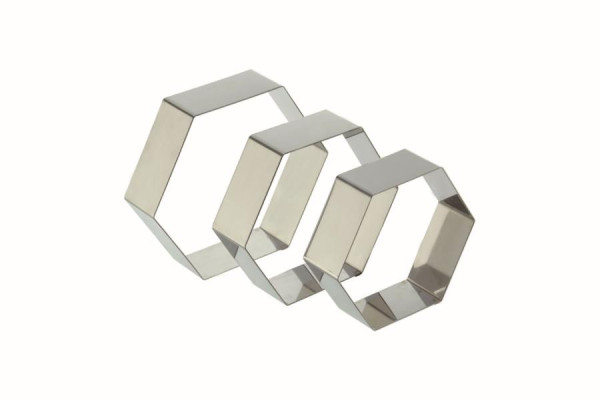 Cercle à gâteau Schneider "hexagone" 200 mm, acier inoxydable, 155120