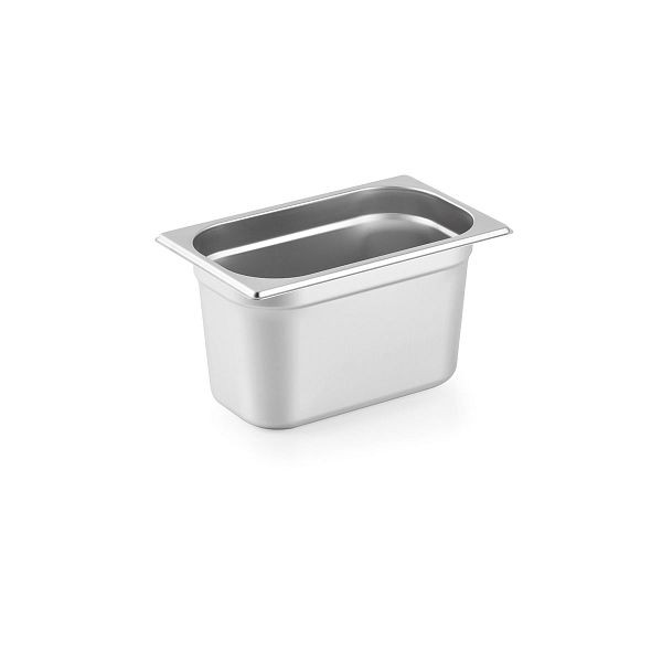 Vaiotec TOPLINE Récipient gastronorme GN 1/4 - 150 mm, acier inoxydable AISI 304, 26,5x16,2x15 cm, 10635