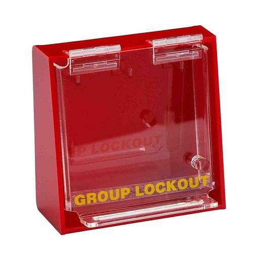 Coffret de serrure de groupe DENIOS avec 3 crochets, pour montage mural, 308040