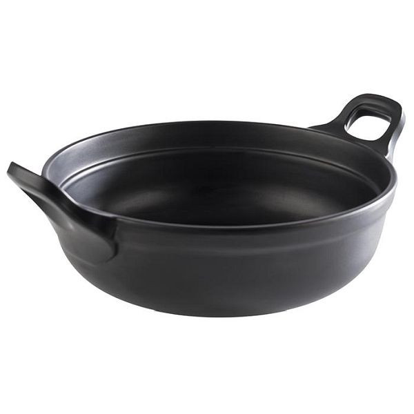 Bol APS -PADELLA-, Ø 21 cm, hauteur : 9 cm, mélamine, noir, avec pieds antidérapants, 1,5 litres, 85150