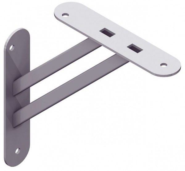 Element System DECO CONSOLE MAGNÉTIQUE, 180x180 mm, ALU BLANC, UE: 10 pièces, 10902-00002