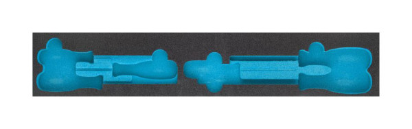 Insert en mousse souple à 2 composants Hazet, insert en mousse souple à 2 composants vide pour 190/79, 163-457/6, 163-457L