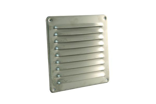 Grille de ventilation Marley 195x195mm en acier inoxydable, 058788