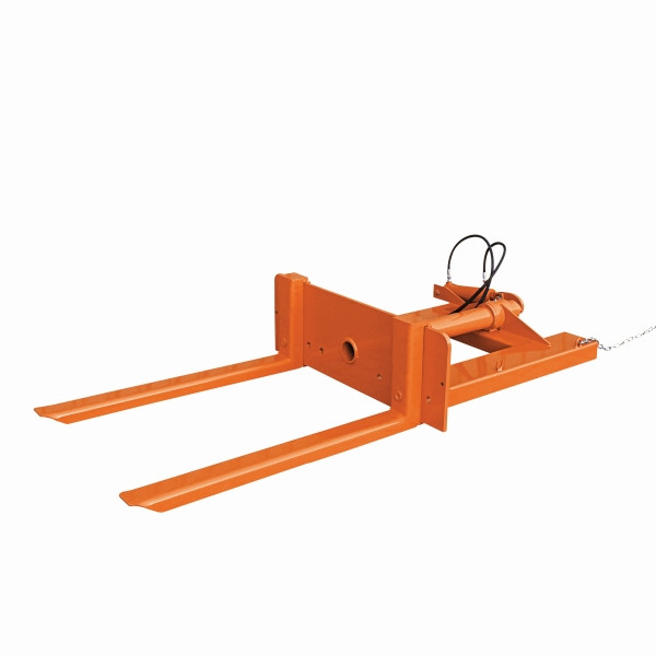 Eichinger Benne industrielle hydraulique pour conteneurs avec patins de chariot élévateur, 1500 kg, orange pur, 20910000000000