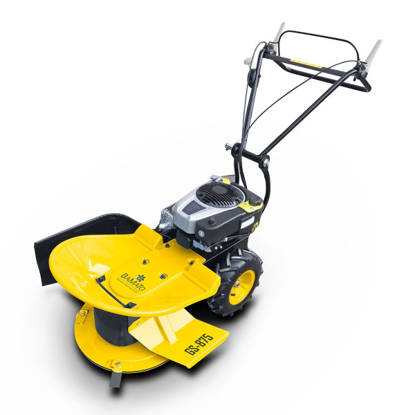 Tondeuse / tondeuse rotative BAMATO avec moteur RATO R225, 4 lames, poignée réglable en hauteur, largeur de coupe 640 mm, entraînement par roues, GS-875