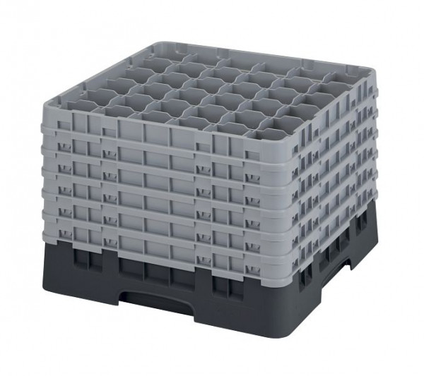 Panier de lavage Cambro 36 compartiments Camrack® 29,8 cm noir, lot de 2, 36S1214110