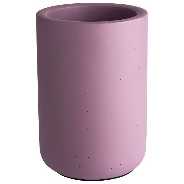 Refroidisseur de bouteilles APS -ELEMENT-, extérieur Ø 12 x 19 cm, béton, rose clair, intérieur Ø 10 cm, avec dessous ménageant les meubles, 36104