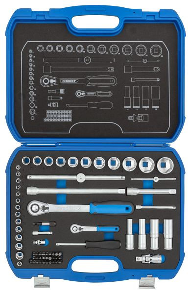 Jeu de clés à douilles GEDORE 1/4"+1/2", 3108902