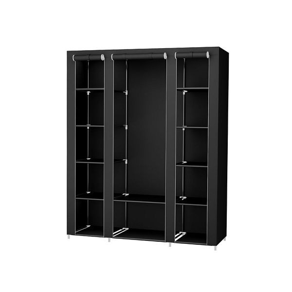SONGMICS armoire 175 x 150 cm noir, LSF03H
