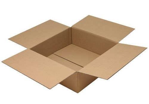 Boîte pliante en carton ondulé TransPak à 2 parois, dimensions intérieures 592 x 592 x 200 mm, qualité 2.30BC, paquet : 10 pièces, 299378