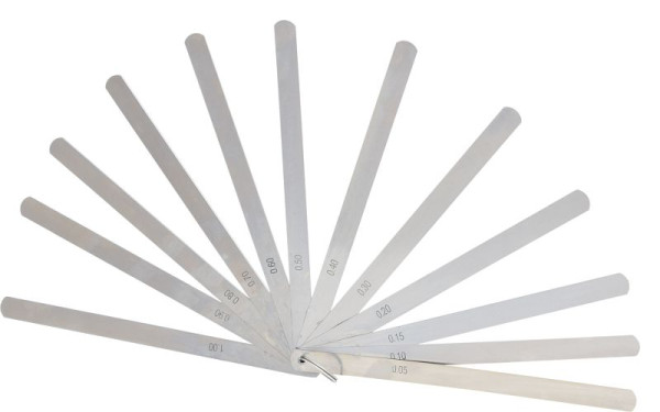 Jauge de jeu de piston KS Tools, 13 feuilles, 0,05-1 mm, longueur 200 mm, 300.0618