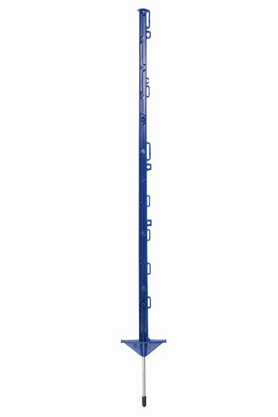 Poteau plastique Pulsara 1,05 m bleu, double marche, lot de 10, 019632