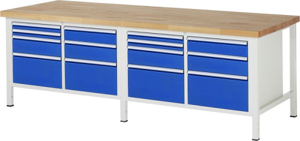 Etabli RAU série 8000 - modèle 8476, L2500 x P900 x H840-1040 mm, 13-8476A2-259B4H.11