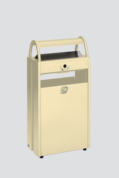 Collecteur de déchets VAR / cendrier B 48, ivoire, 45031