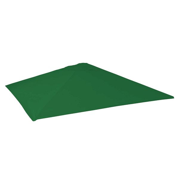 Housse de rechange Mendler pour parasol de restauration HWC-D20, housse de rechange pour parasol, 5x5m (Ø7,2m) polyester, vert foncé, 65156
