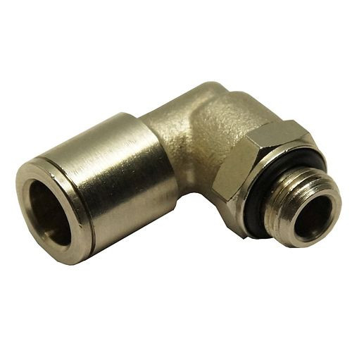 Raccord coudé AEROTEC avec filetage extérieur 1/8 pouce, cylindrique, 8 mm, avec joint torique, 20.2022.05
