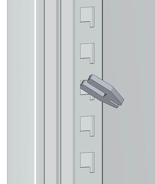 Bedrunka+Hirth Support d'étagère pour armoire à volet roulant et cadre CNC, 01-00206