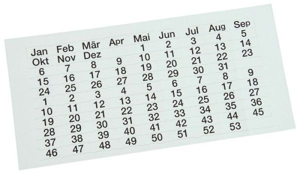 Étiquettes transparentes Eichner pour tableaux de planification des reçus, 9219-02222