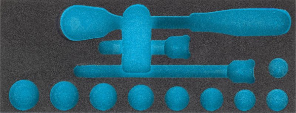 Insert en mousse souple à 2 composants Hazet, insert en mousse souple à 2 composants vide pour 190/79, 163-454/12, 163-454L