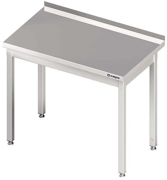 Table de travail Stalgast sans étagère de base, 400x700x850 mm, sans contreventement, sans dosseret, soudée, VAT04700