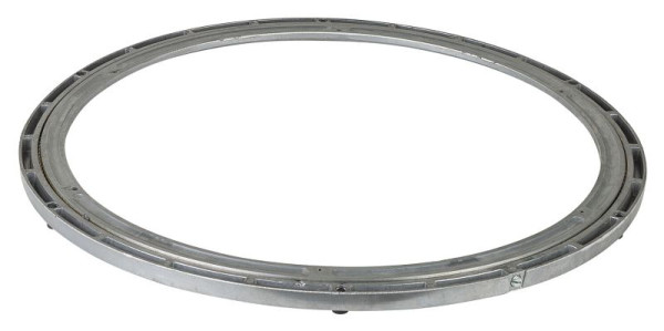 Couronne d'orientation à rouleaux BS, capacité de charge 350 kg, épaisseur 15 mm, Ø extérieur 450 mm, aluminium (sans dents), D84.450