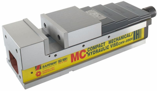 Étau hydraulique ELMAG CNC, modèle HP 130 V, force de serrage 46 KN, 82801