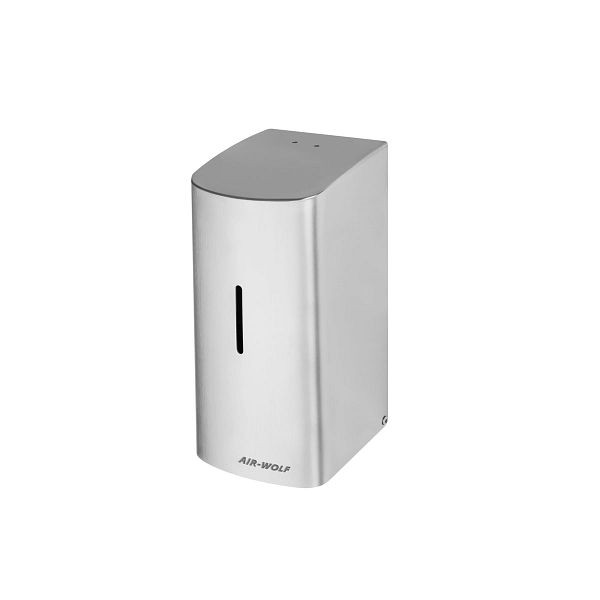Nettoyant pour siège de toilette Air Wolf avec capteur, montage mural, acier inoxydable brossé, 500 ml, acier inoxydable, série Alpha, 60-184