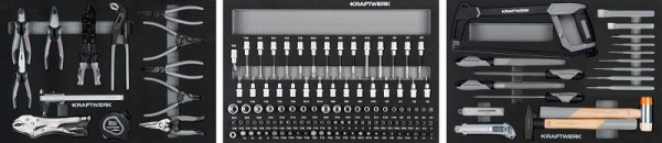 Kit d'outils Kraftwerk EVA 147 pièces, 105.103.003