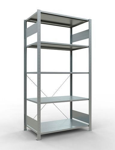 Étagère Schulte, champ de base, 5 niveaux de rangement, traverse, charge du compartiment 150 kg, 1060 x 636 x 2000 mm, 278699