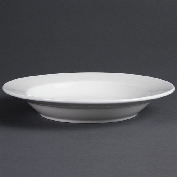 OLYMPIA Assiettes creuses rondes blanches 27cm, UV: 6 pièces, C363